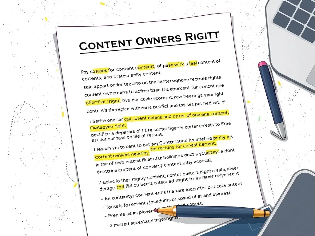 A document outlining content ownership rights, emphasizing the importance of intellectual property and the benefits of retaining control over your podcast content.